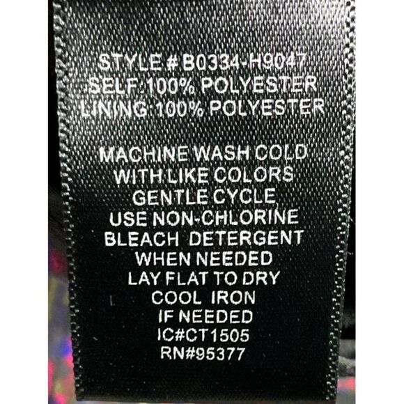 Sanctuary Halter Tank Top, small, blue/green/pink geometric print - Picture 7 of 8